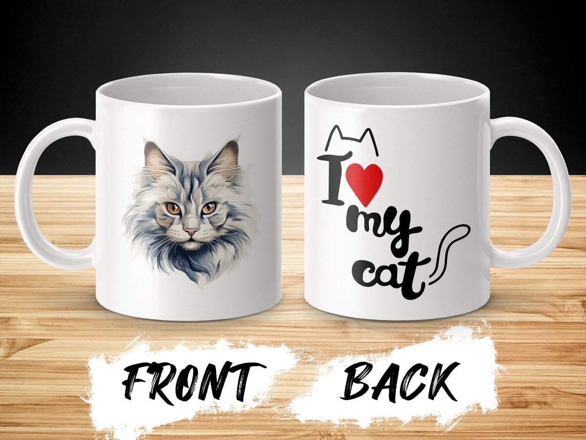 Mok Neva Masquerade cat - kat - I love my cat - cat lovers - katten