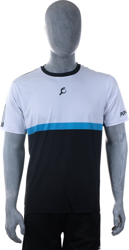 PUNTAZO Padel T-shirt Heren Sportshirt EXTRA LARGE blauw Korte mouw
