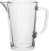 Professionele Waterkan - Glas - 1L - Schenkkan - Met handvat - Waterkaraf - Limonadekan - Sapkan - Schenkkan - Transparant - Hoogwaardige Kwaliteit