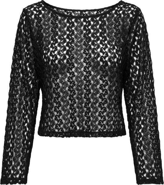 Only T-shirt Onllion L/s Top Jrs 15323314 Black Dames Maat - L