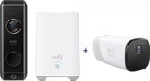 Eufy Video Doorbell Dual 2 Pro + EufyCam 2 Pro - Y compris HomeBase 2 - Avantage du pack