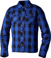 RST X Kevlar Lumberjack Ce Mens Textile Shirt Blue Check 46 - Maat - Jas