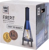 Bol.com BBQ Time - Tuinhaard - Fire pit - Terraskachel - Vuurkorf - 110 x 35 - Schoorsteen aanbieding