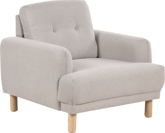 TUVE - Fauteuil - Taupe - Polyester