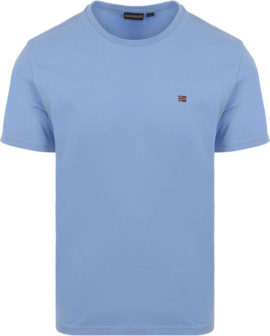 Napapijri - Salis T-shirt Lichtblauw - Heren - Maat XL - Regular-fit
