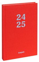 Agenda Brepols 2024-2025 - ÉTUDIANT - ARC-EN-CIEL - Aperçu hebdomadaire - Rouge - 9 x 16 cm