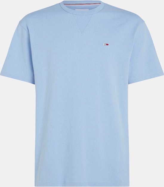 T-shirt Slim à Détail Côtelé - Blauw - XS