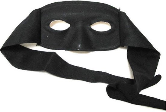 Oogmasker Zorro met band
