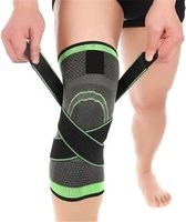 AnyPrice® Kniebrace - Sport kniebandage - Professionele knieband - Van blessure naar herstel - Maat M - Groen/Zwart