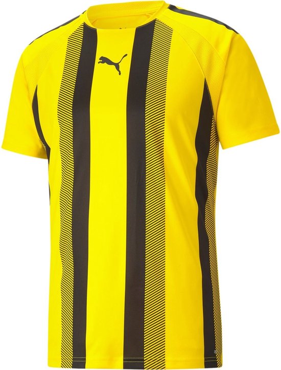 Puma Teamliga Shirt Korte Mouw Kinderen - Geel / Zwart | Maat: 116