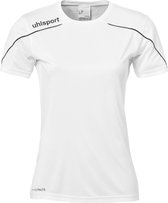 Uhlsport Stream 22 Shirt Korte Mouw Dames - Wit / Zwart | Maat: L