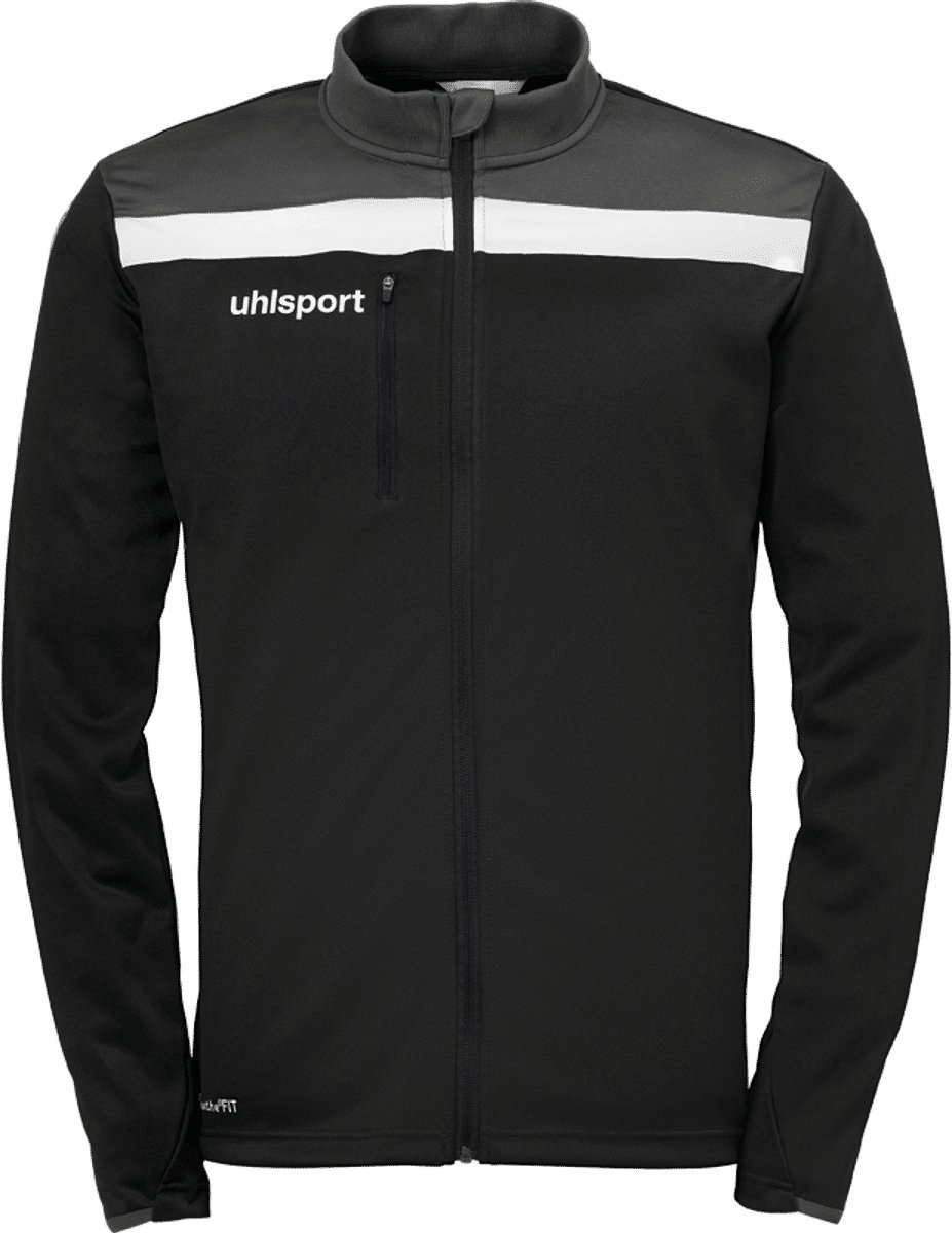 Uhlsport Offense 23 Polyestervest Kinderen - Zwart / Antraciet / Wit | Maat: 116