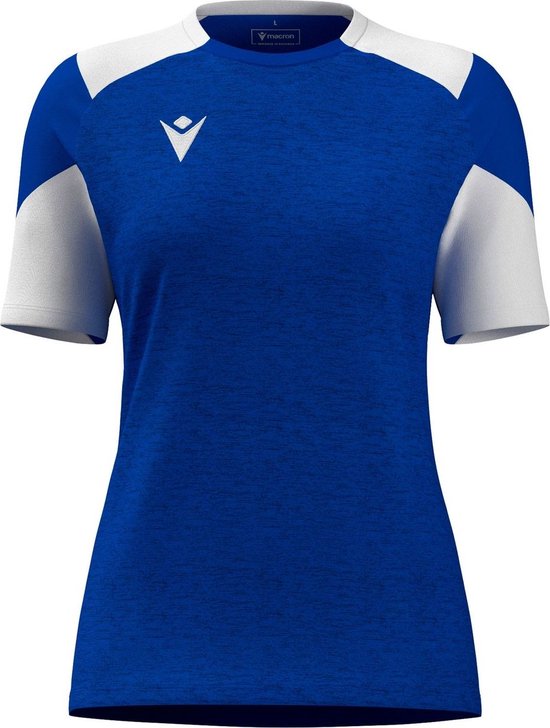 Macron Glory Sphinx Shirt Korte Mouw Dames - Royal / Wit | Maat: L