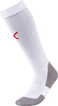 Chaussettes de football Puma Teamliga - Wit / Rouge | Taille: 31-34