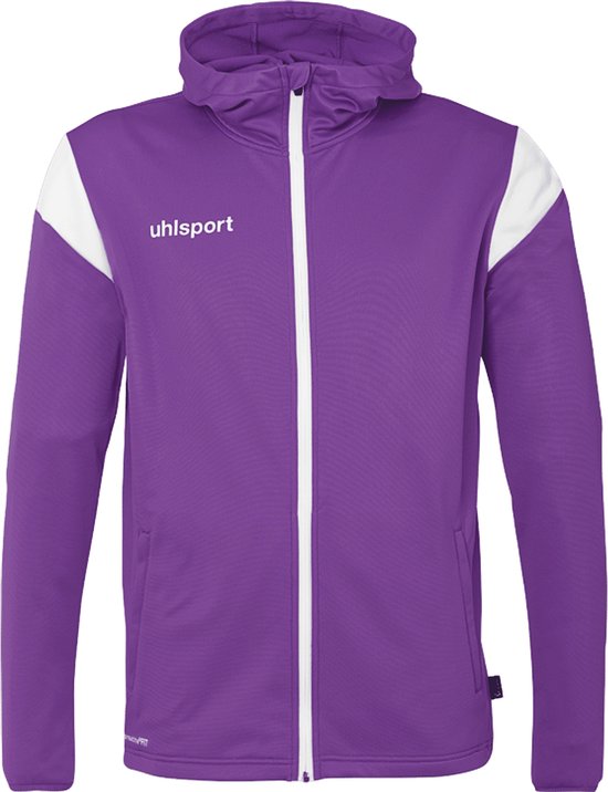 Uhlsport Squad 27 Jas Met Kap Kinderen - Purple / Wit | Maat: 164