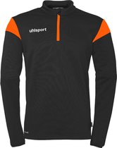 Uhlsport Squad 27 Ziptop Kinderen - Zwart / Fluo Oranje | Maat: 140