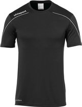 Uhlsport Stream 22 Shirt Korte Mouw Heren - Zwart / Wit | Maat: 3XL