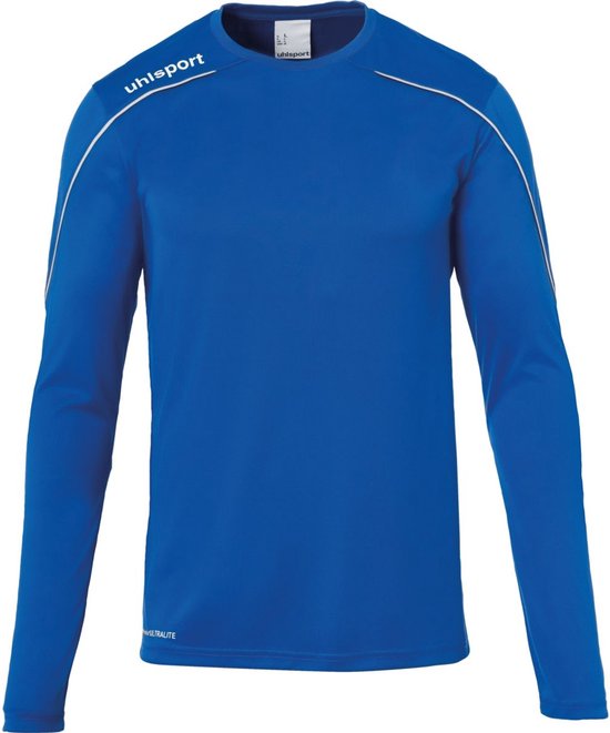 Uhlsport Stream 22 Voetbalshirt Lange Mouw Kinderen - Royal / Wit | Maat: 140