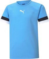 Puma Teamrise Shirt Korte Mouw Kinderen - Hemelsblauw | Maat: 164