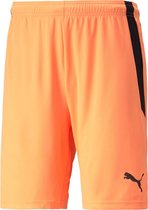 Puma Teamliga Short Kinderen - Fluo Oranje | Maat: 176