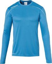 Uhlsport Stream 22 Voetbalshirt Lange Mouw Heren - Cyaan / Wit | Maat: L