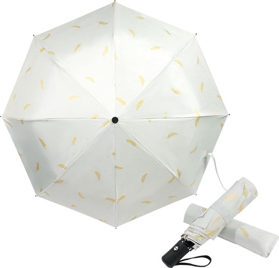 Parapluie Pliable Mini Ultra-léger - 15 Cm Plié, 90 Cm Ouvert, Protection UV UPF 50+, Poids 245 G, Idéal Voyage