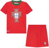 Portugal voetbaltenue kids - Maat 140 - Voetbaltenue Kinderen - Rood