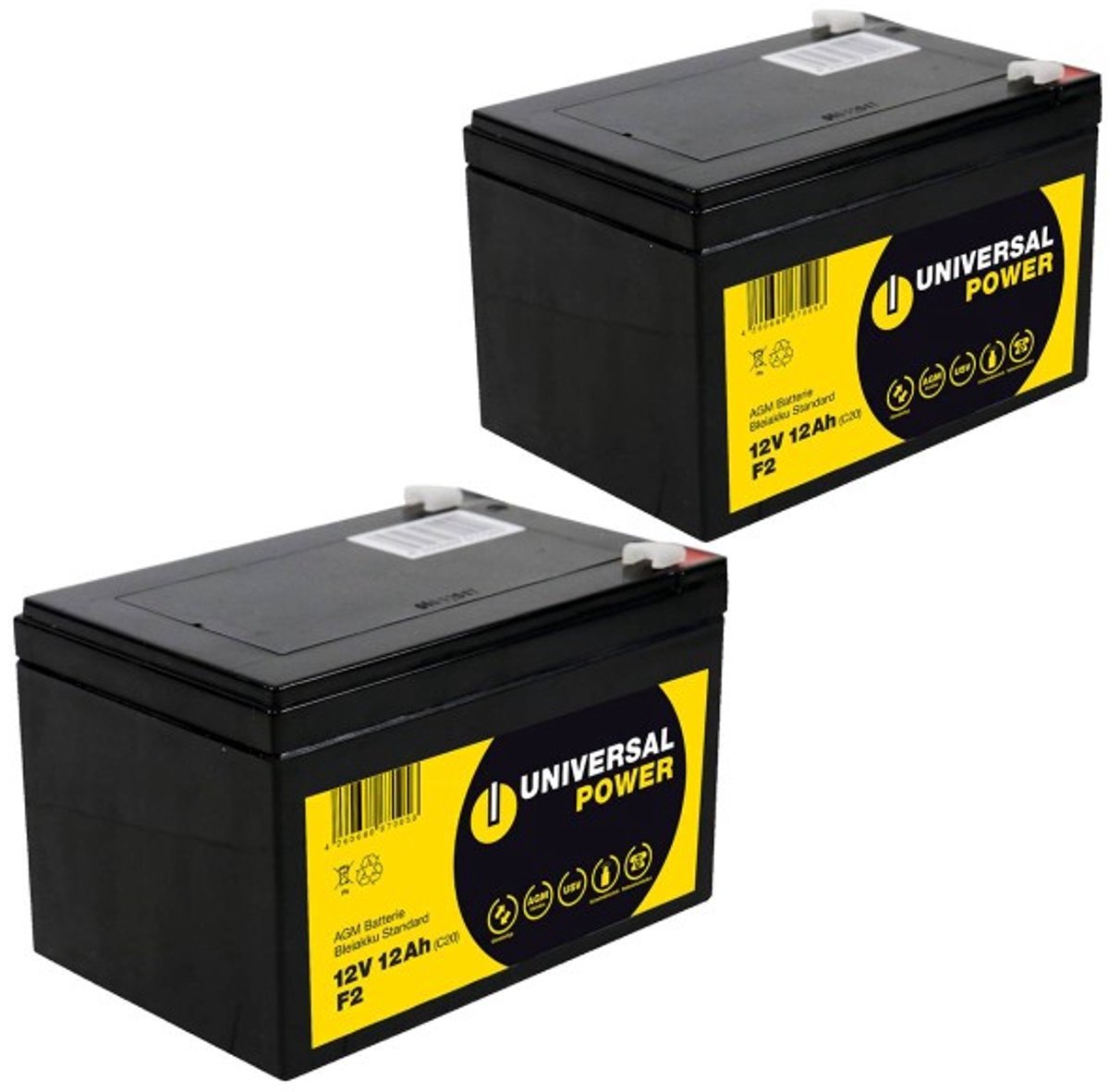 Universal Power Vervangende Accu Voor ActiveCare Spitfire 1310, 1410 Scooter 24V 2 X 12V 12Ah
