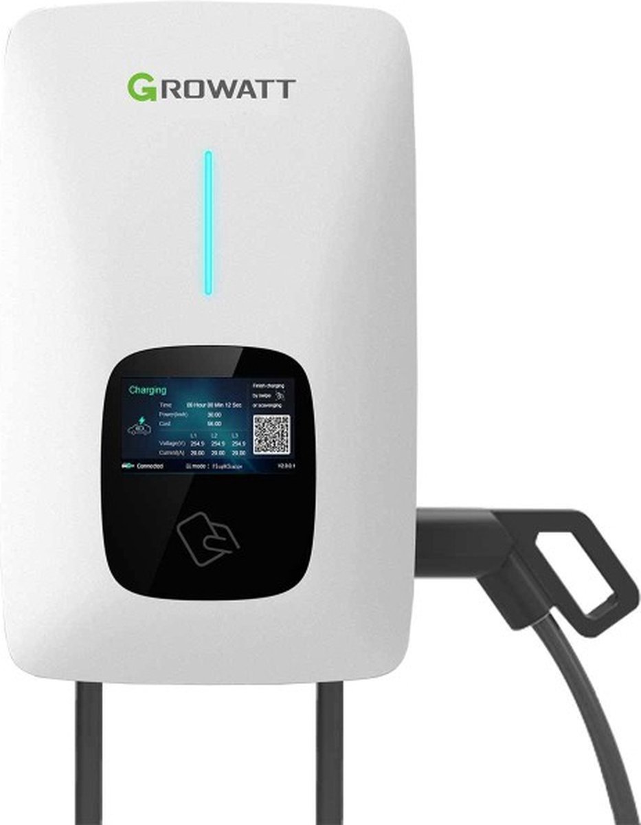 Growatt THOR 22AS-P Laadpaal: Snel opladen in 3 fasen.