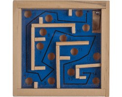 Houten Labyrint puzzel / 9 x 9 cm / TOYC