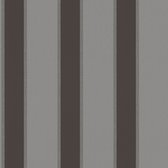 Strepen behang Profhome 333294-GU vliesbehang glad met strepen mat grijs zilver zwart 5,33 m2