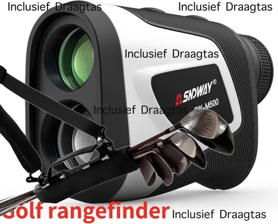 SW-M500 - Golf afstandsmeter - Inclusief Draagtas - Golf accessoires - Vlaggenstok lock - Hd Krachtig - 500M afstand - USB oplaadbaar
