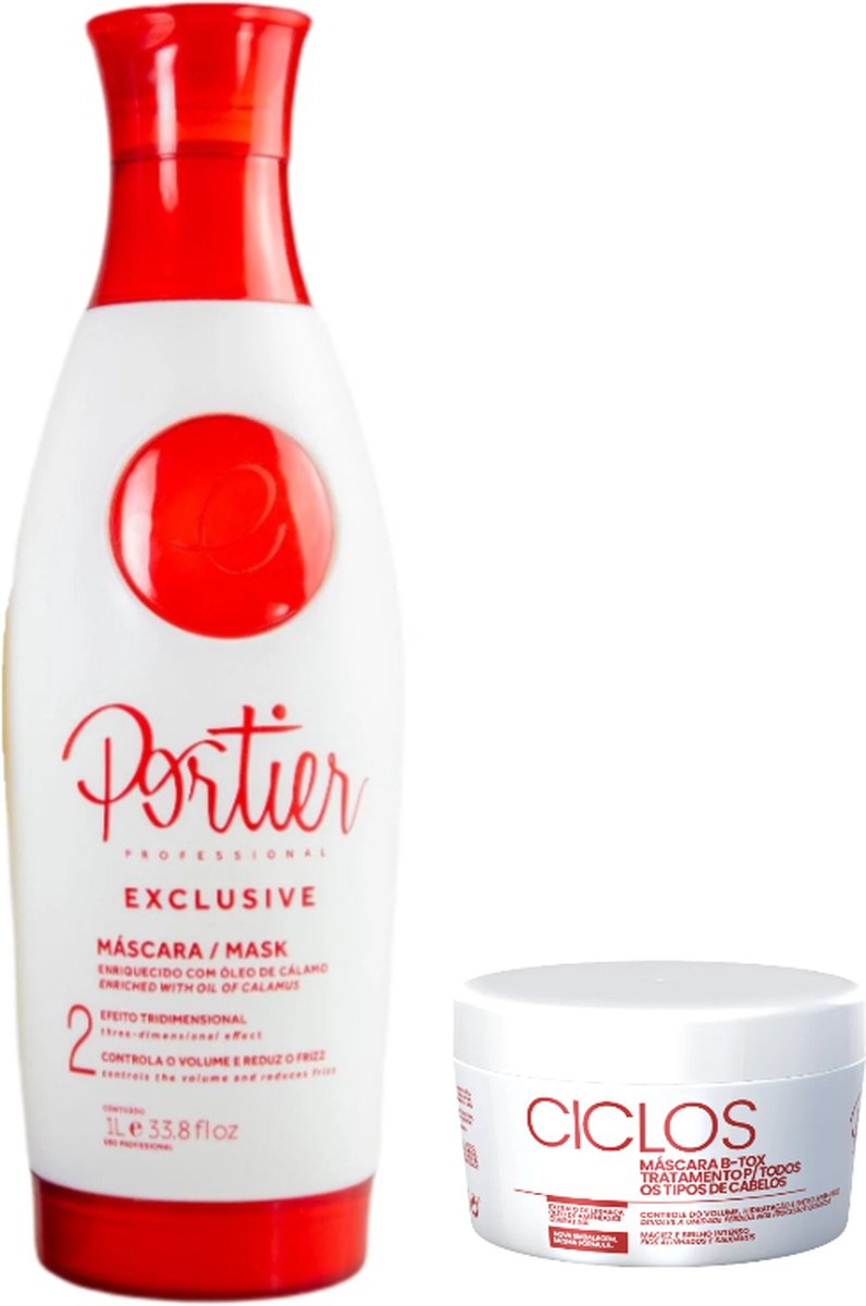 Masque Capillaire Portier Ciclos - 250g, Soin Nourrissant Pour Tous Types De Cheveux (bouclés, Crépus, Secs, Abîmés)