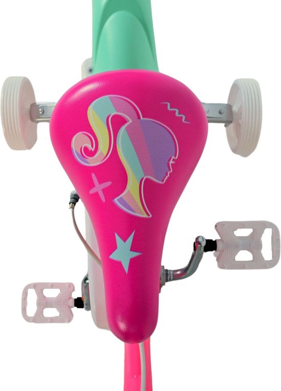 Barbie Kinderfiets - Meisjes - 12 inch - Roze - Twee Handremmen van Barbie — afbeelding 3