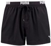 PUMA Swim Logo Short Heren Zwembroek - zwart - Maat L