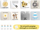 Verjaardagskaarten - Wenskaarten - Happy Birthday - Inclusief enveloppen & sluitzegels - Eigen design en print - Wenskaarten met humor - Dubbele kaarten - 14,8 x 14,8 cm