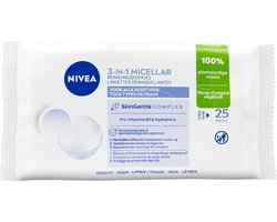 NIVEA 3-in-1 Micellair Doekjes - 25 stuks - Reinigingsdoekjes
