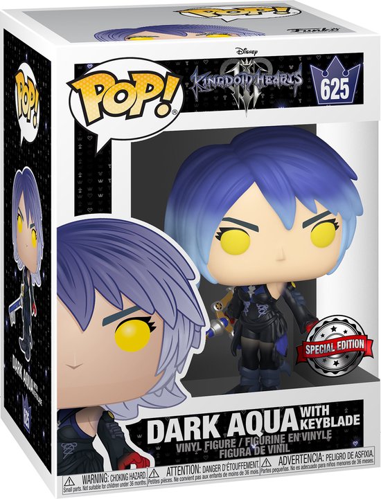 Funko Dark Aqua met Keyblade - Funko Pop! - Kingdom Hearts 3 Figuur  - 9cm