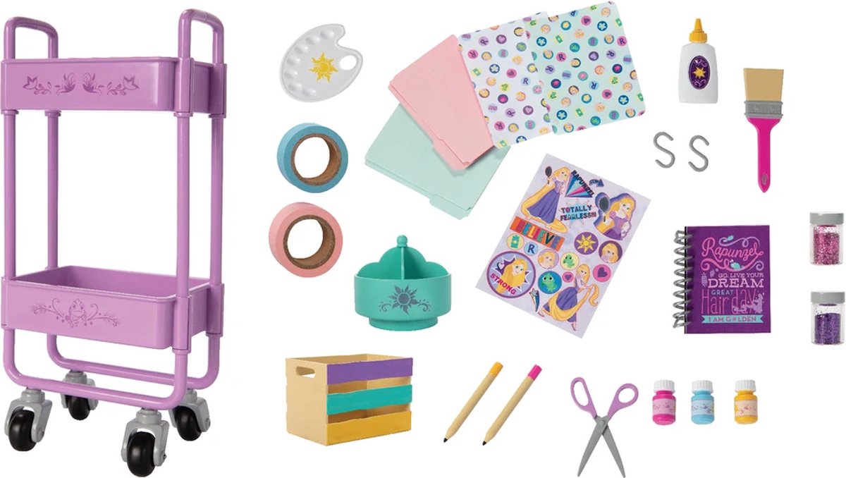DISNEY ILY 45CM DELUX RAPUNZEL ACCESSOIRES SET