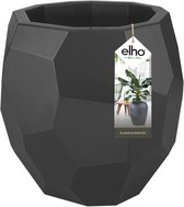 Elho Pure Edge 40 - Grote Bloempot voor Binnen & Buiten - Gemaakt van Gereycled Plastic - Ø 39.5 x H 38.1 cm - Antraciet
