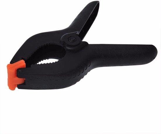 Proplus zeilklemmen/lijm klem - set 8x stuks - zwart - 15 cm - kunststof - marktkraam/dekzeil/DHZ van ProPlus — afbeelding 2
