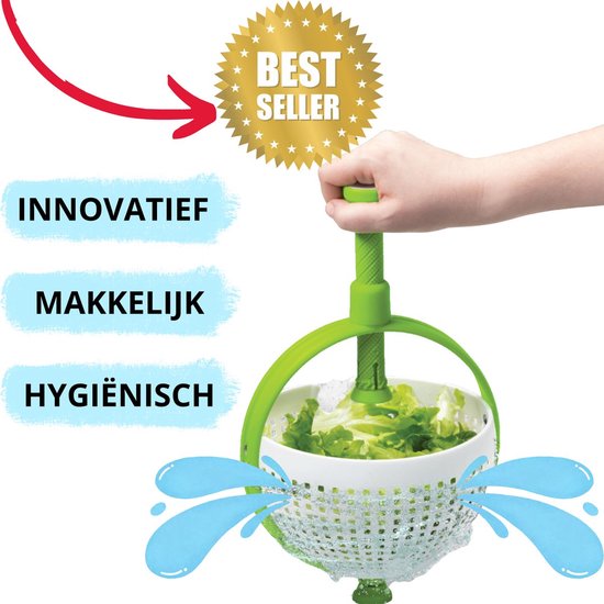 IBBO® - Slazwierder - Sladroger - Sla centrifuge - Slacentrifuge - Salade spinner - Saladspinner - Salad spinner - Vergiet - Vergiet opvouwbaar - Slacentrifuge opvouwbaar - Sla zwierder - sla wasser - Slacentrifuge kopen