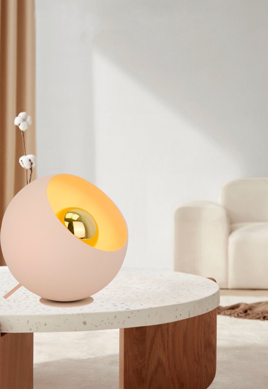 Lampe de table Chericoni Occhio - Ø25cm - Crème - Fer, Métal - Design italien - Fabricant néerlandais