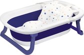 Rakmishop - Babybadkuip - Opvouwbaar - Baby bad - Baby cadeau - 0 tot 2 jaar - Antislipkussen - Draagbaar - Blauw