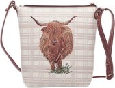 Elegant smal tasje - Schoudertas - Highland Cow - Schotse hooglander - Koe - Rund