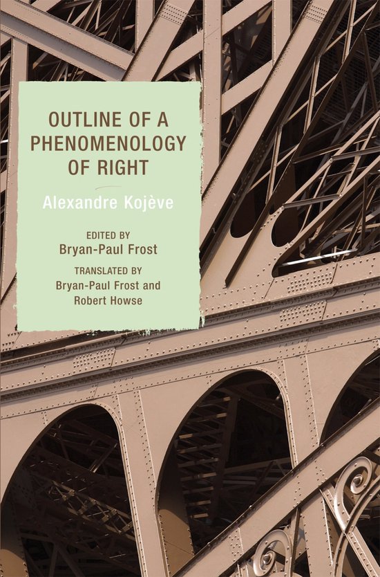 Outline Of A Phenomenology Of Right - cover