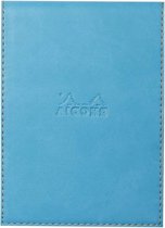 Klembord Case + Genietd Kladblok N°13 Turquoise - A6 - 80 Afneembare Vellen - Pennenhouder - Kunstleer Kladblok