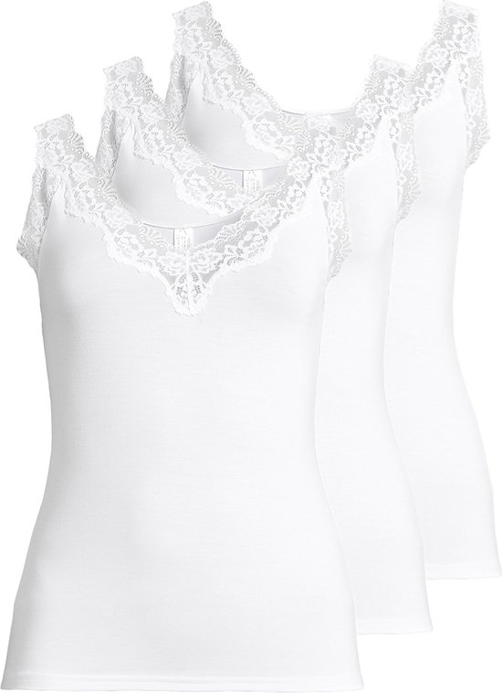 Sloggi Go Casual Top Maillot De Corps Femme - Coton Élasthanne Respirant Avec Coussinets Amovibles