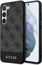 Guess Hoesje Geschikt voor Samsung Galaxy S24 Plus - Hard Case 4G Logo Back Cover Zwart