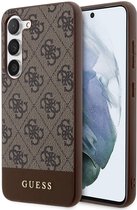 Guess 4G Stripe Back Case - Geschikt voor Samsung Galaxy S24 Plus (S926) - Bruin